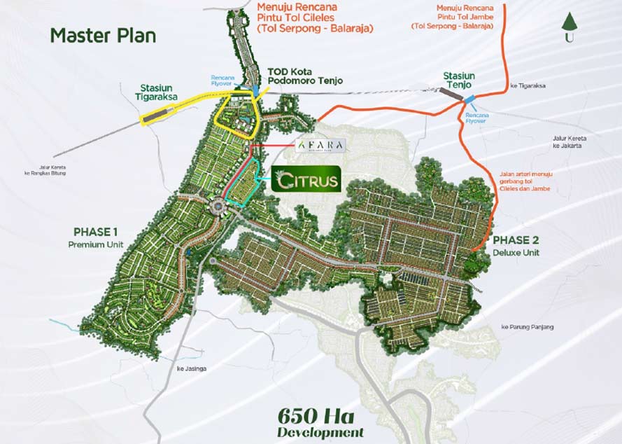 masterplan kota podomoro