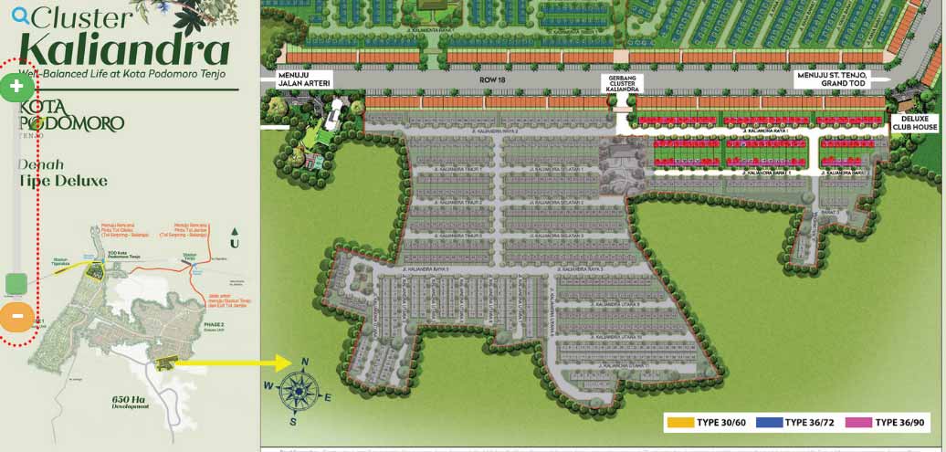 denah cluster kaliandra