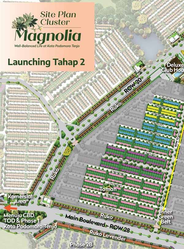 denah cluster magnolia